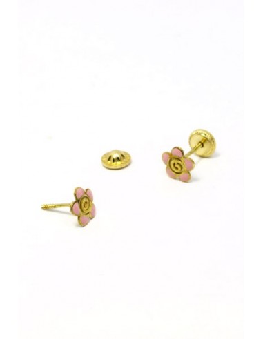 18 K Gold Earrings 01665-R - 18 K Gold Earrings