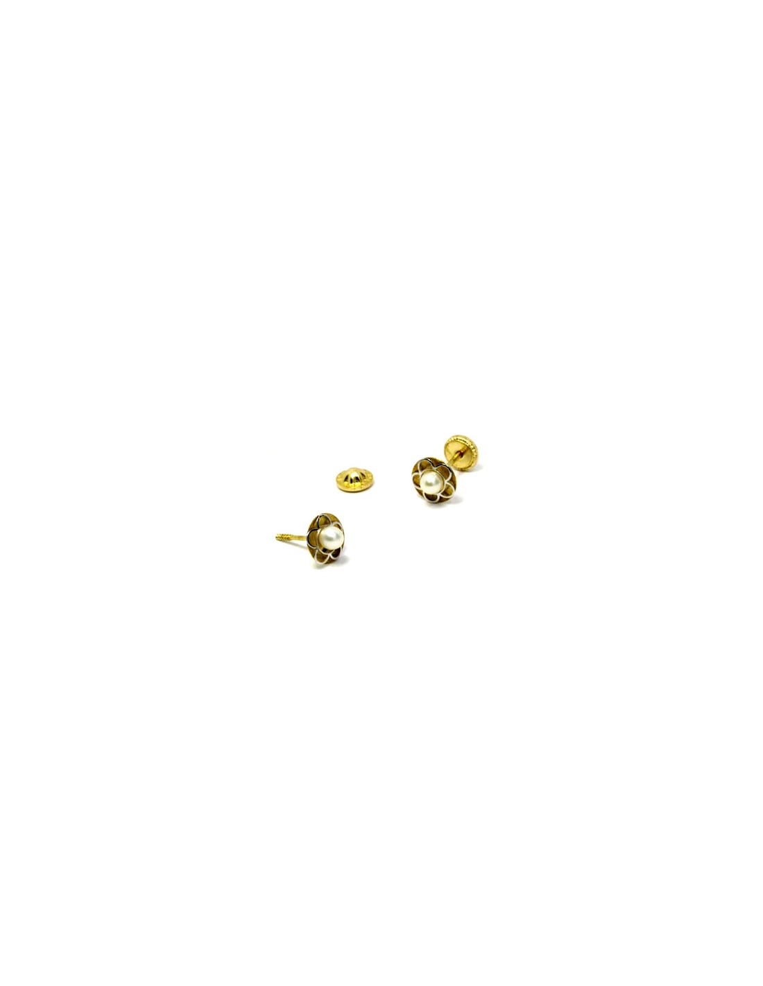 18 K Gold Earrings 01714 18 K Gold Earrings