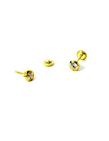 18 K Gold Earrings 3682 - 18 K Gold Earrings