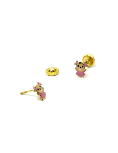 Pendientes Oro 18 K 55223-N - Pendientes Oro 18 K