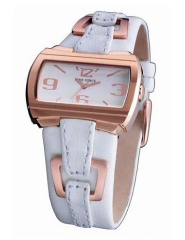 Time Force Watch TF3167L11 White Leather