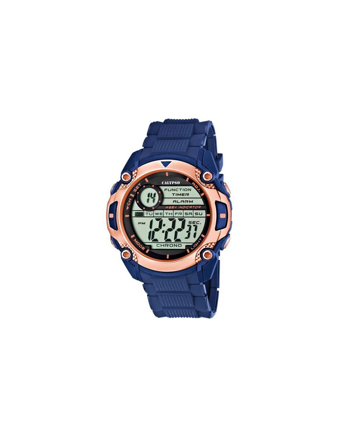 Calypso Watch K5577/8 Blue Ip Rose Detail