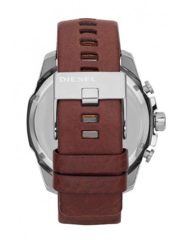 DZ4290 Reloj Diesel Mega Chief Cuero Marrón