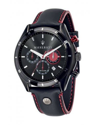 Maserati watch black and red clearance
