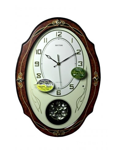Rhythm Wall Clock CMJ408BR06 - Rhythm Wall Clocks