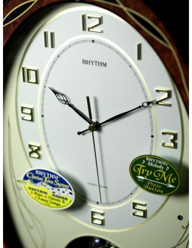 Rhythm Wall Clock CMJ408BR06 - Rhythm Wall Clocks