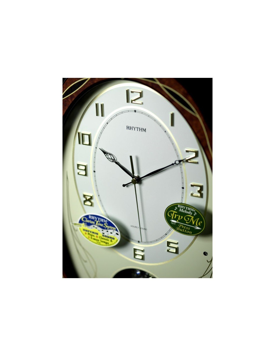Rhythm Wall Clock CMJ408BR06 Rhythm Wall Clocks