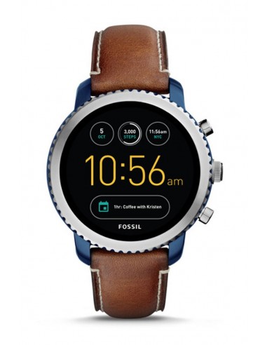 Herrenuhr Fossil Smartwatch - Q Explorist Luggage FTW4004