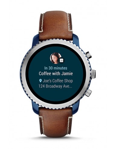 Herrenuhr Fossil Smartwatch - Q Explorist Luggage FTW4004