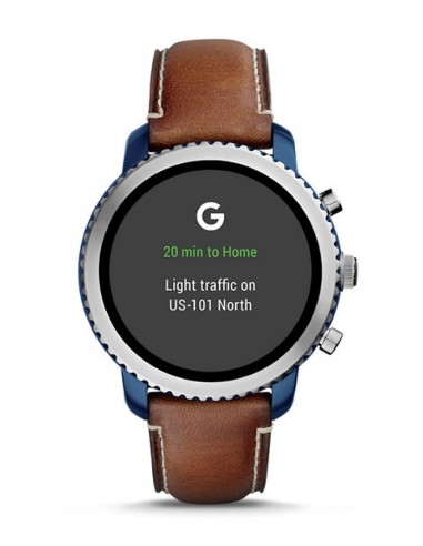 Herrenuhr Fossil Smartwatch - Q Explorist Luggage FTW4004