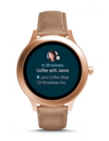 Reloj Fossil Smartwatch - Q Venture Sand Leather FTW6005