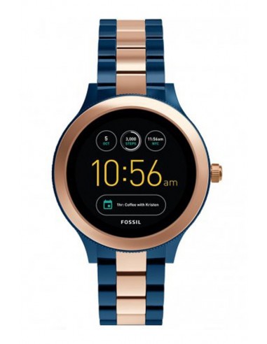 Damenuhr Fossil Smartwatch - Q Venture Rose Tow-Tone FTW6002