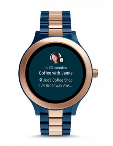 Damenuhr Fossil Smartwatch - Q Venture Rose Tow-Tone FTW6002