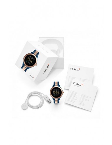 Damenuhr Fossil Smartwatch - Q Venture Rose Tow-Tone FTW6002