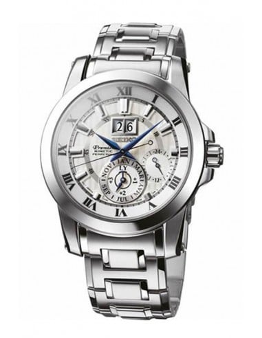 Seiko Premier Kinetic Perpetual Calendar Watch SNP091P1