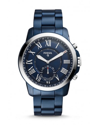 Relógio Fossil Smartwatch Hibrido - Q Grant Navy Blue FTW1140