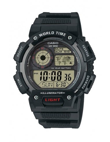 | AE-1400WH-1AVEF | Casio « COLLECTION WORLD MAP » AE-1400WH-1AVEF