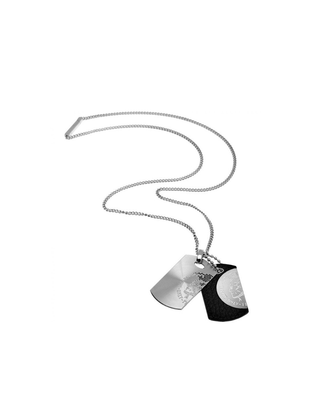 ★DIESEL★ D logo necklace DX1509040 Diesel Stainless Steel Chain Necklace - DX1509040 - Watch