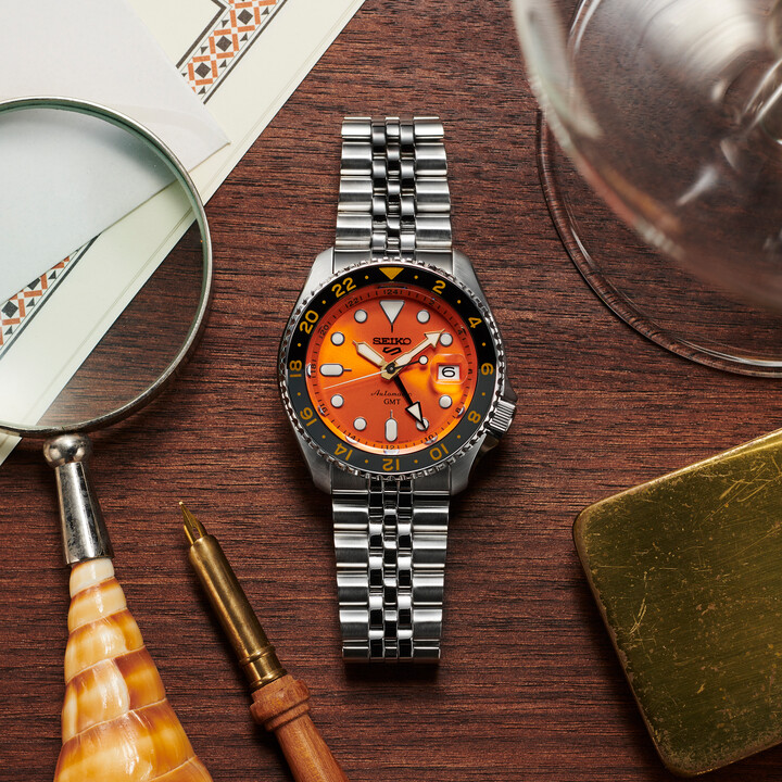 Reloj Seiko GMT SSK005K1 Naranja