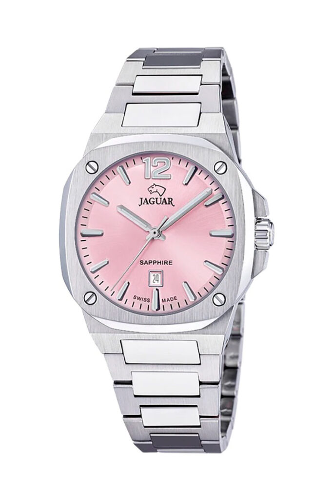 Reloj de mujer jaguar esfera rosa