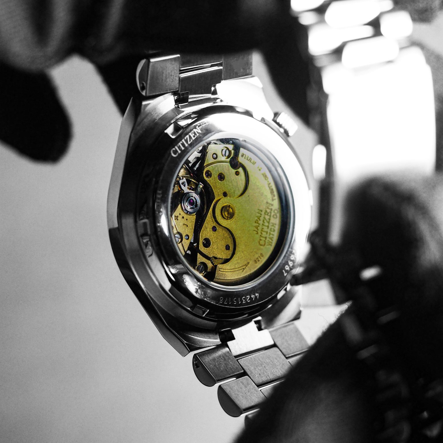 Trasera del Calibre 8210 de Citizen