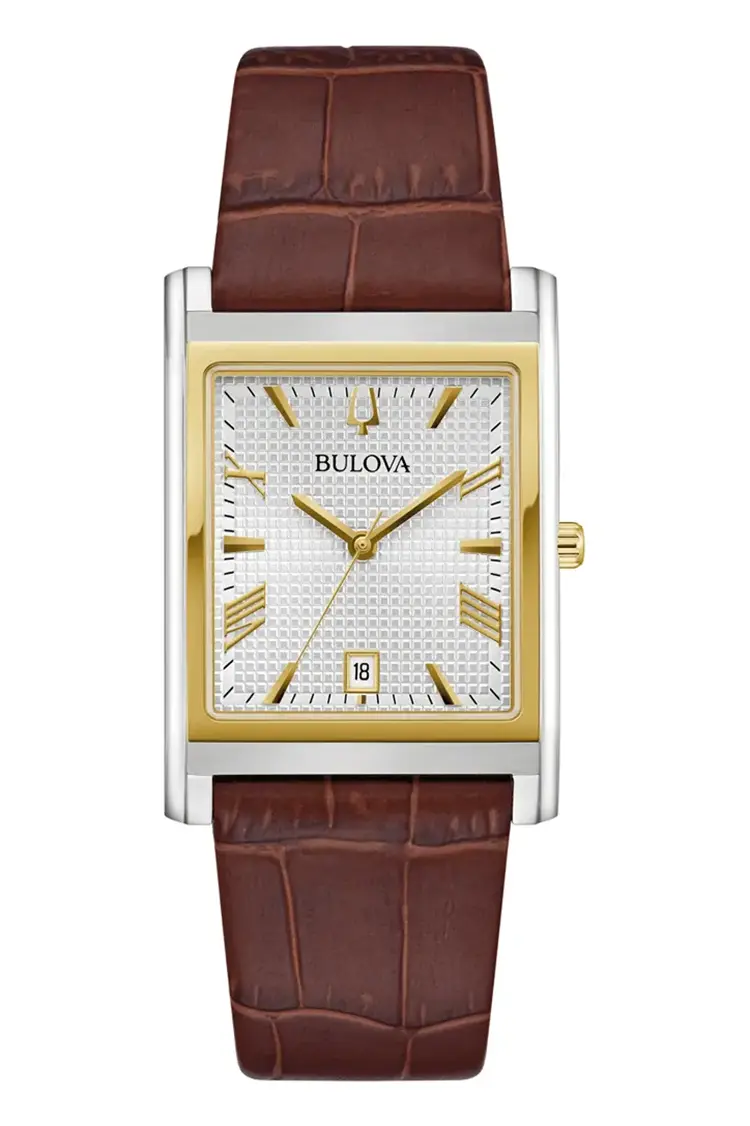 Bulova Sutton motif hobnail doré