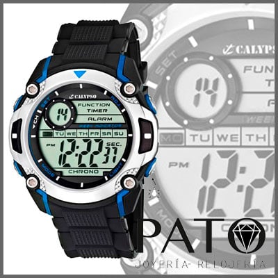 Calypso Watch K5577/2 Digital Black and Blue