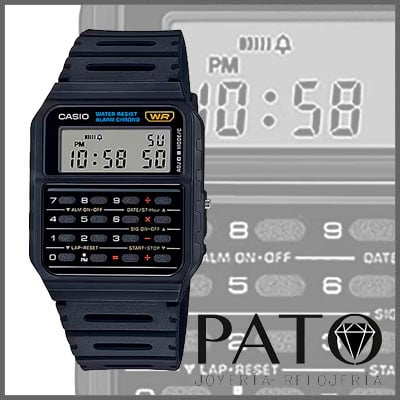 Casio Watch CA 53W 1ER Collection Edgy Calculator