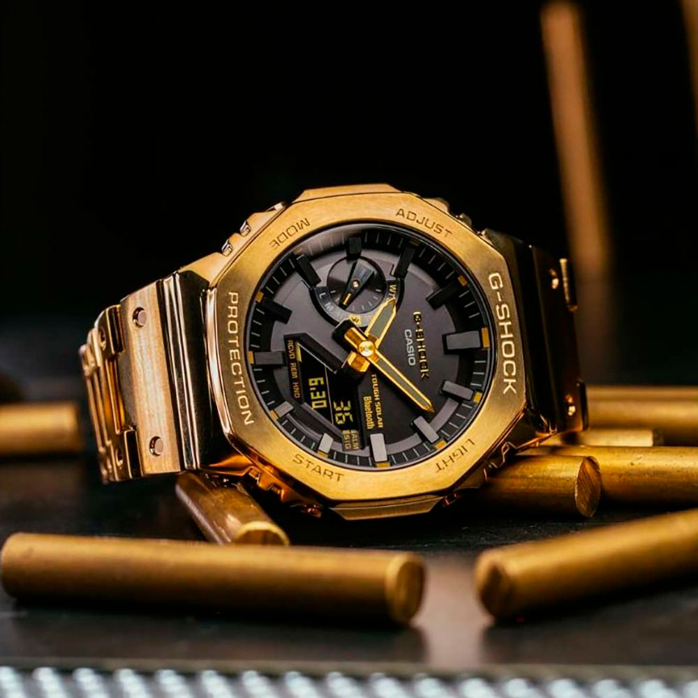 Casio Gm-B2100 Steel Gold Series