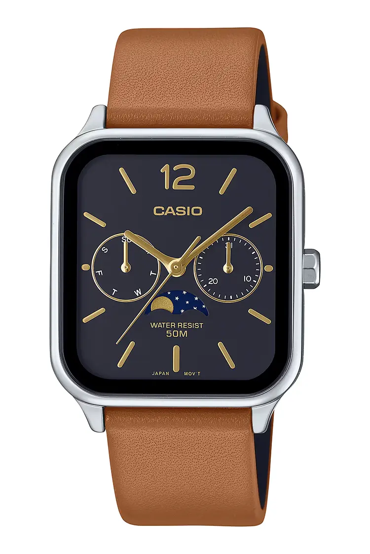 Casio Fases Lunares Couro