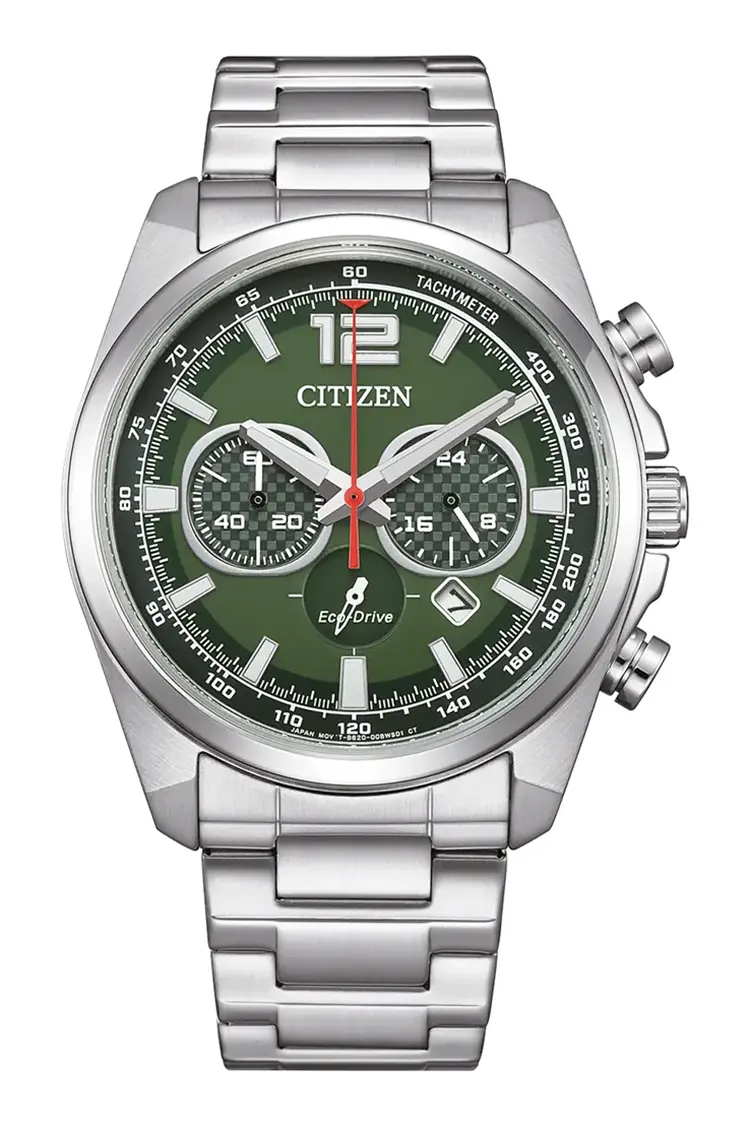 Citizen Active Sport Chrono verde de acero