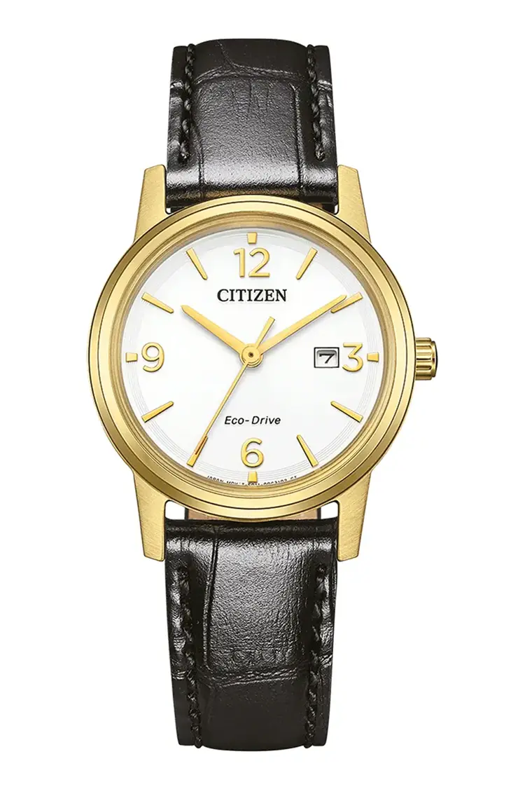 Citizen Of Collection Pair gold leather watch
