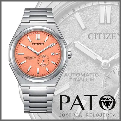 NJ0180-80Z: Titanium, sapphire, and Japanese soul in salmon