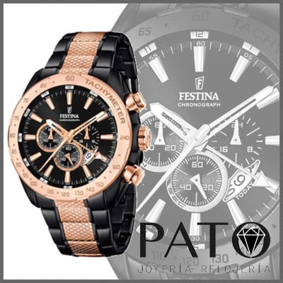 Comprar en oferta Reloj Festina mujer acero chapado oro cristal zafiro.  F20021/1 - Envío y devolución gratuitas