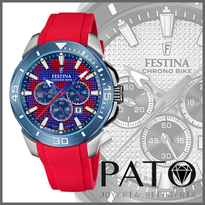 Watch F20642/2 Festina Bike Men\'s Chrono Red