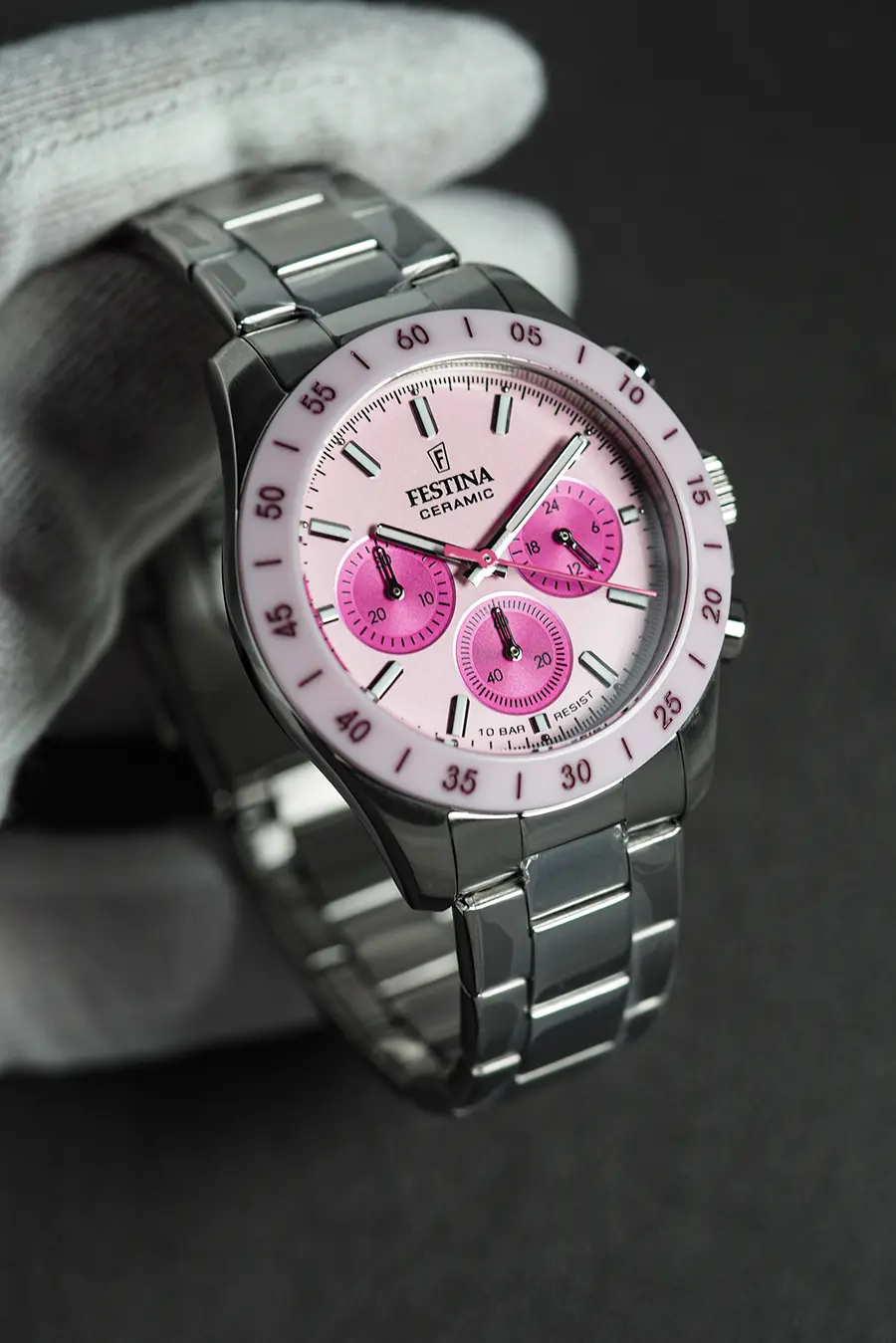 reloj festina mujer deportivo rosa