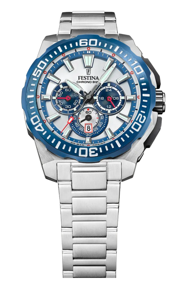 Silver Steel Chrono Bike