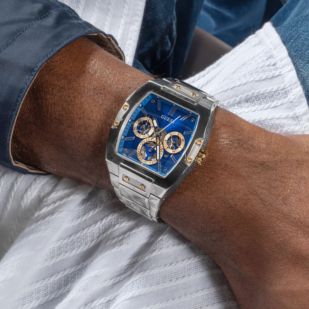 Uhr Guess Blaues Zifferblatt