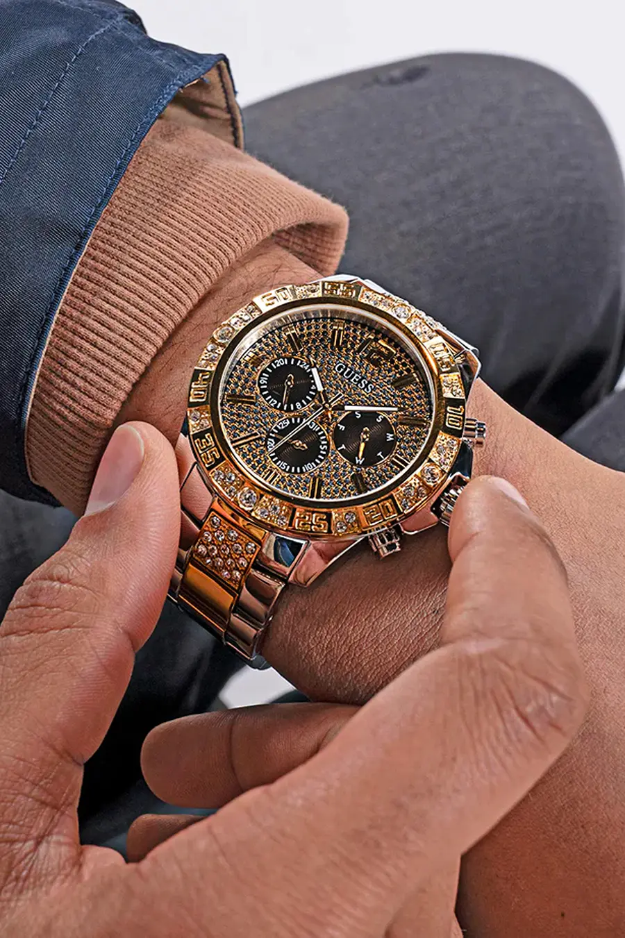 Montre Guess Majestic Homme Doré