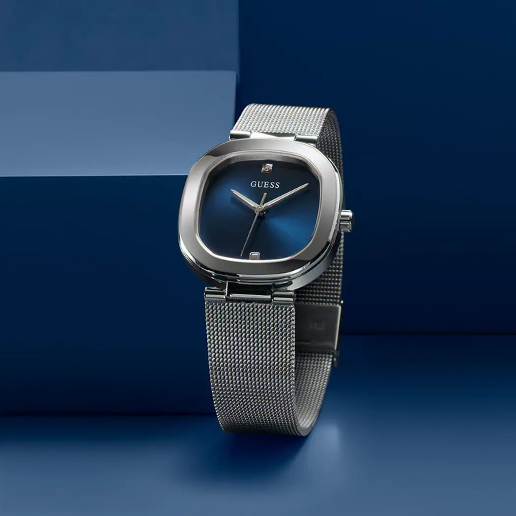 Guess Eve Blau und Silber