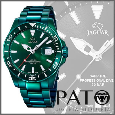 Reloj jaguar sales hombre verde