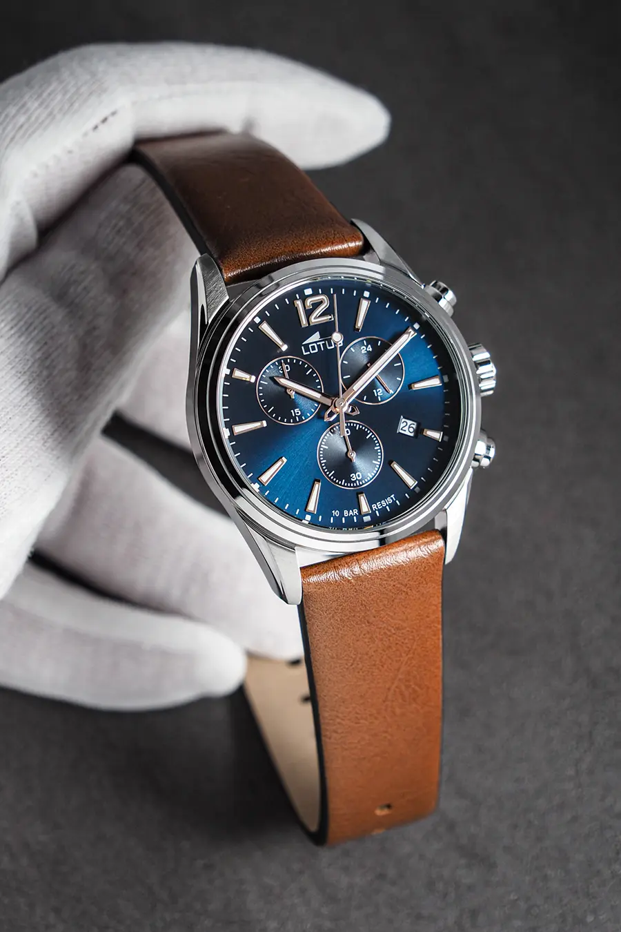 Lotus cronógrafo azul hombre