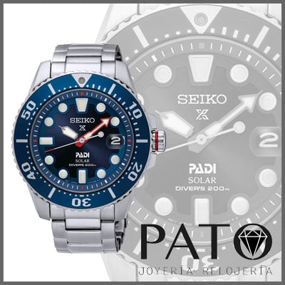 SNE435P1 Herrenuhr Seiko Solar Prospex Padi Diver s 200 m