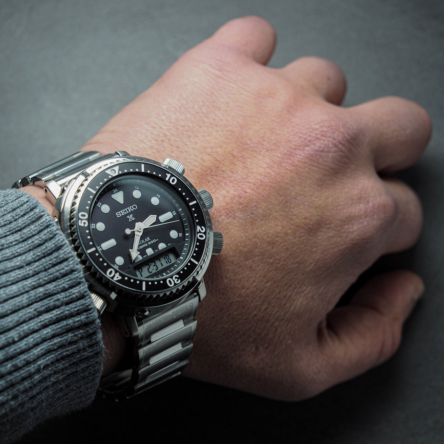 Seiko Arnie com armação em aço