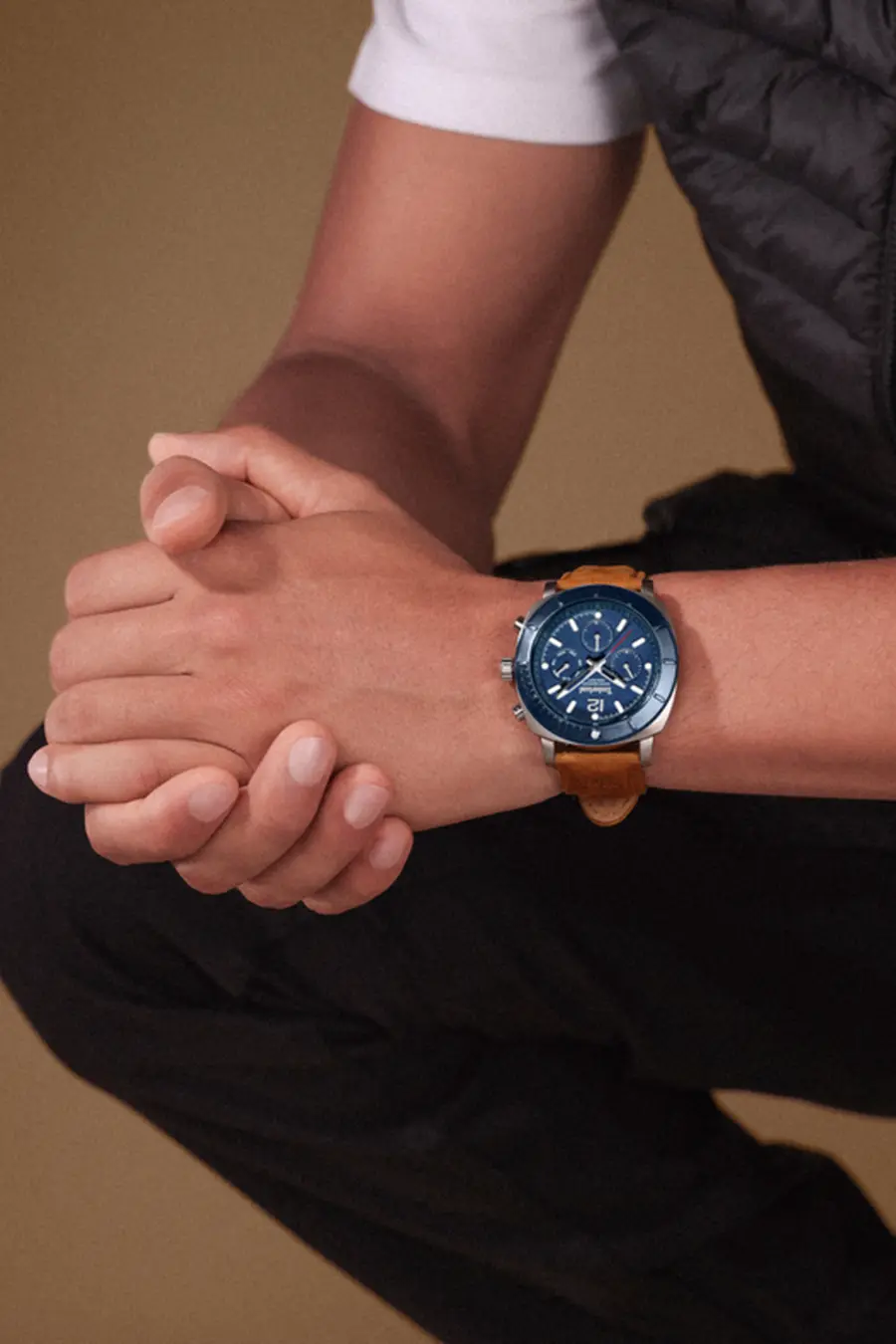 Grande Montre Timberland avec Cadran Bleu