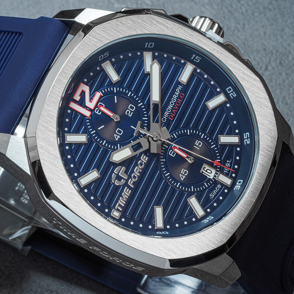 Uhr Time Force Blaues Zifferblatt