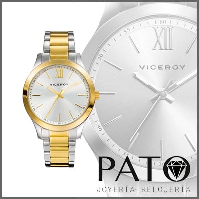 Viceroy レディース 時計 シルバー ゴールド ダイヤモンド 401068-83 | Viceroy « CHIC » 401068-83
