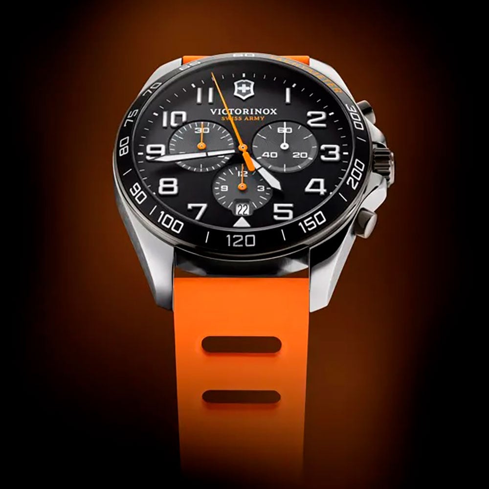 Victorinox Correa de Resina Naranja