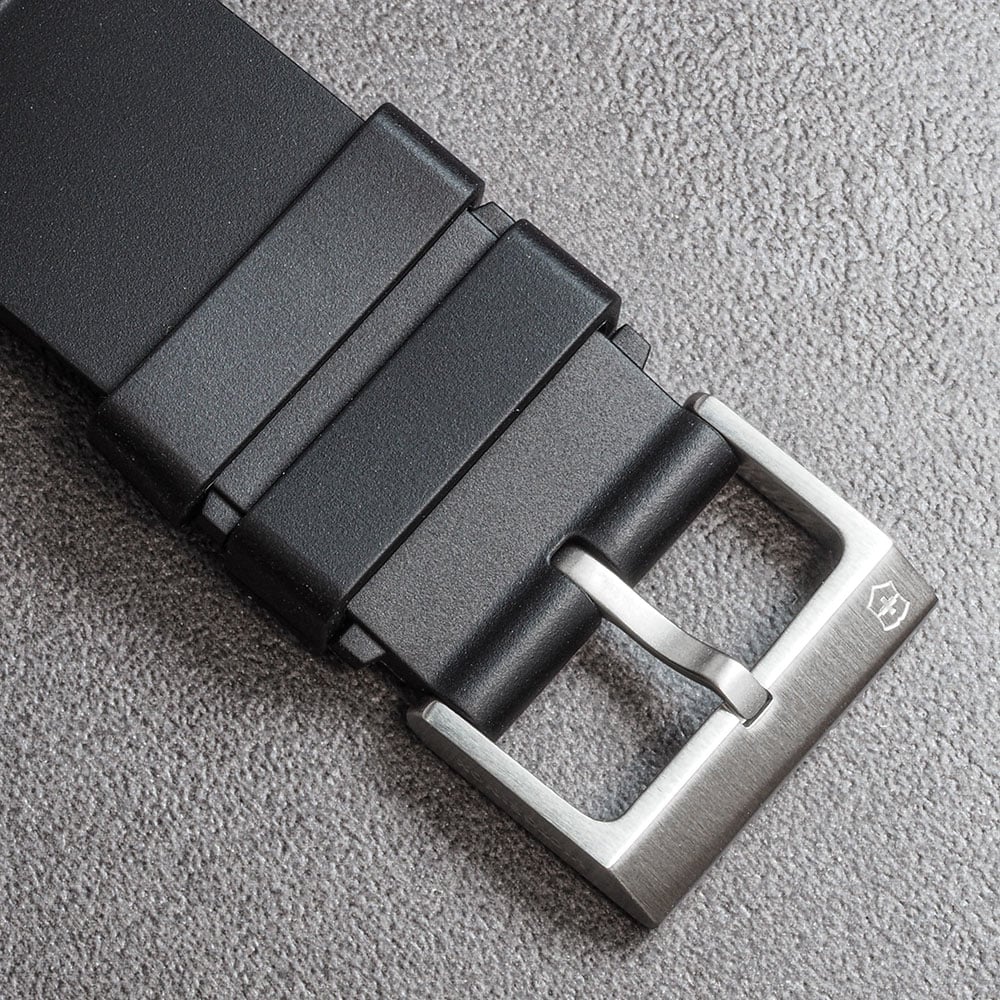 Bracelet en caoutchouc noir pour montre Victorinox