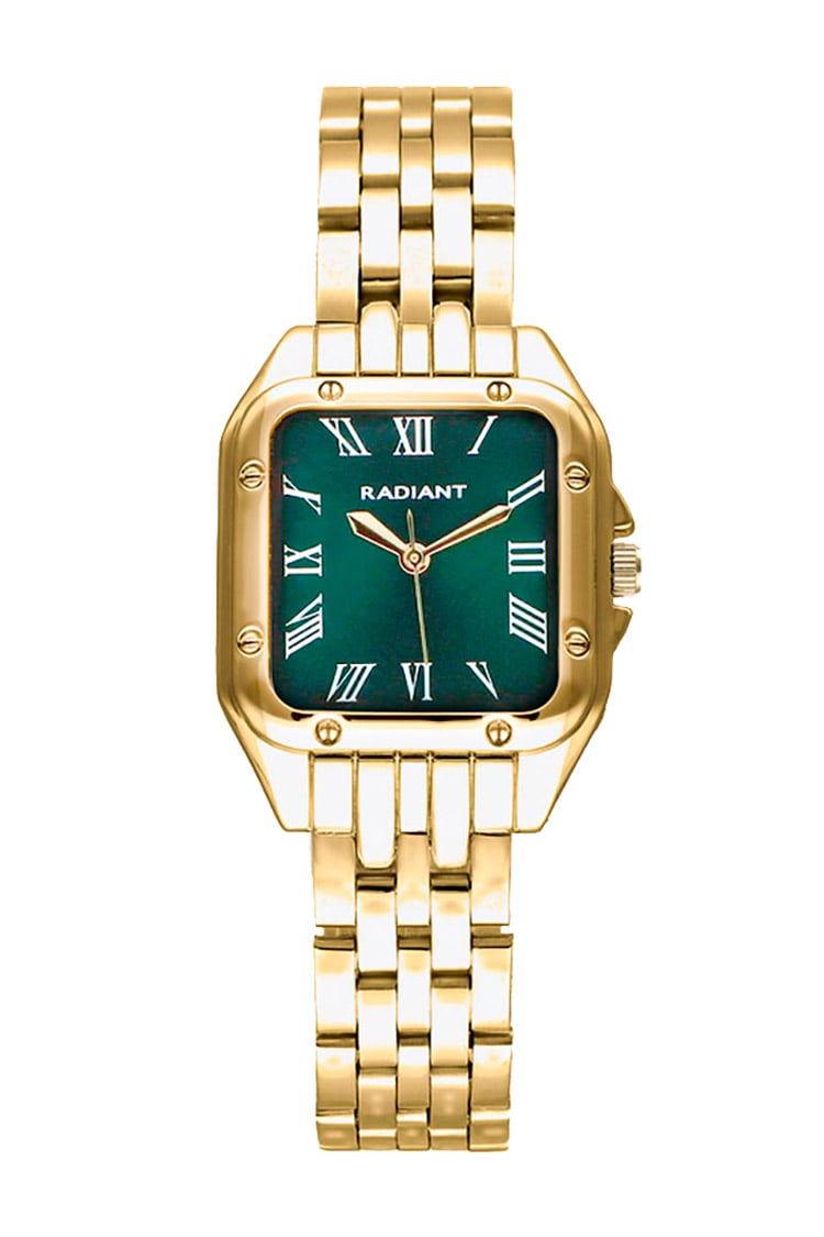 Reloj Radiant dorado y verde